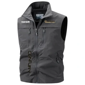Century Exclusive Logo Multi-Pocket Sleeveless Vest TTFSV2102510CYZ Vest