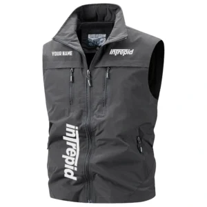 Intrepid Exclusive Logo Multi-Pocket Sleeveless Vest TTFSV2102510INZ Vest
