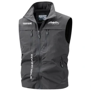 Invincible Exclusive Logo Multi-Pocket Sleeveless Vest TTFSV2102510IVZ Vest