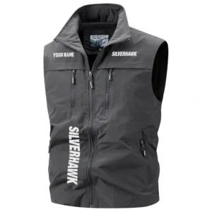 Silverhawk Exclusive Logo Multi-Pocket Sleeveless Vest TTFSV2102510SQZ Vest