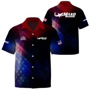 Mako Exclusive Logo Short Sleeve Camp Collar Shirt TTFSHW26081915MAZ Shirt