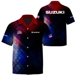 Suzuki Exclusive Logo Short Sleeve Camp Collar Shirt TTFSHW26081915SUZ Shirt