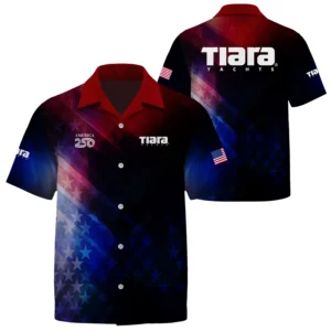 Tiara Yachts Exclusive Logo Short Sleeve Camp Collar Shirt TTFSHW26081915TYZ Shirt