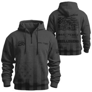 War Eagle Exclusive Logo Waffle Quarterzip Hoodie TTFSWQH3D081910AWEZ Hoodie