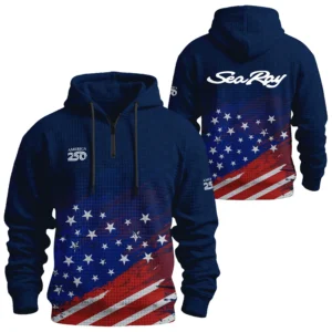 Sea Ray Exclusive Logo Waffle Quarterzip Hoodie TTFSWQH3D081912SYZ Hoodie