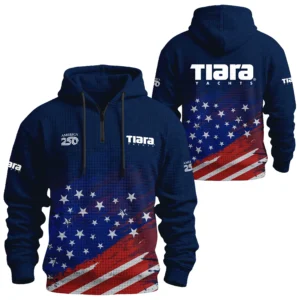 Tiara Yachts Exclusive Logo Waffle Quarterzip Hoodie TTFSWQH3D081912TYZ Hoodie