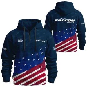 Falcon Exclusive Logo Waffle Quarterzip Hoodie TTFSWQH3D081913FAZ Hoodie