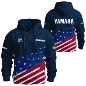Yamaha Exclusive Logo Waffle Quarterzip Hoodie TTFSWQH3D081913YZ Hoodie