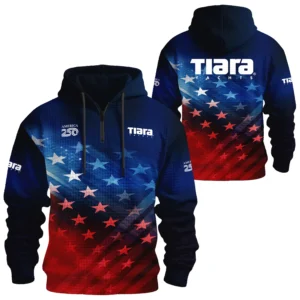 Tiara Yachts Exclusive Logo Waffle Quarterzip Hoodie TTFSWQH3D081914TYZ Hoodie