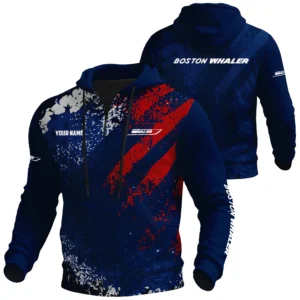 Boston Whaler Exclusive Logo Waffle Quarter-zip Hoodie TTFSWQH3D081918BWZ Hoodie