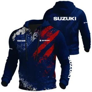 Suzuki Exclusive Logo Waffle Quarter-zip Hoodie TTFSWQH3D081918SUZ Hoodie