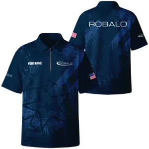 Robalo Exclusive Logo Quilted Waffle Polo Shirt TTFSWPL081901RLZ Robalo Waffle Polo