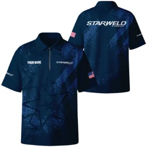 Starweld Exclusive Logo Quilted Waffle Polo Shirt TTFSWPL081901SWZ Starweld Waffle Polo