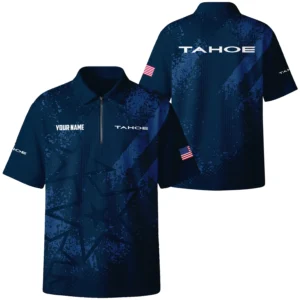 Tahoe Exclusive Logo Quilted Waffle Polo Shirt TTFSWPL081901TAZ Tahoe Waffle Polo