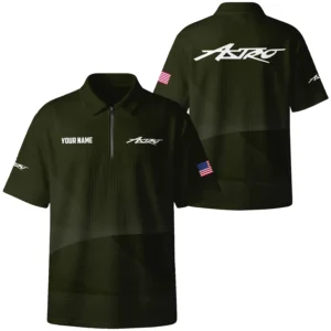 Astro Exclusive Logo Quilted Waffle Polo Shirt TTFSWPL081903ASZ Astro Waffle Polo