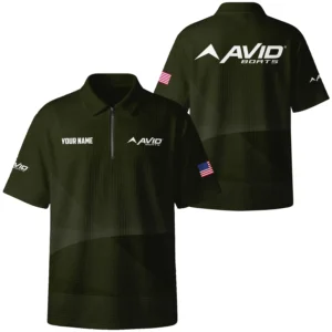 Avid Exclusive Logo Quilted Waffle Polo Shirt TTFSWPL081903AVZ Avid Waffle Polo