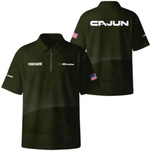 Cajun Exclusive Logo Quilted Waffle Polo Shirt TTFSWPL081903CJZ Cajun Waffle Polo