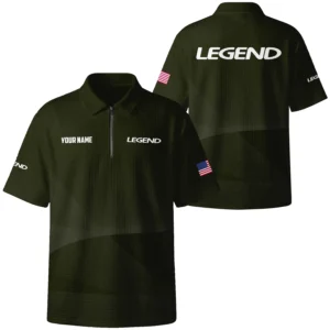 Legend Bass Boat Exclusive Logo Quilted Waffle Polo Shirt TTFSWPL081903LEBZ Legend Bass Boat Waffle Polo