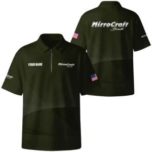 Mirrocraft Exclusive Logo Quilted Waffle Polo Shirt TTFSWPL081903MCZ Mirrocraft Waffle Polo