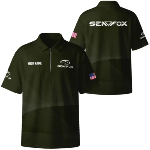 Sea Fox Exclusive Logo Quilted Waffle Polo Shirt TTFSWPL081903SFZ Sea Fox Waffle Polo