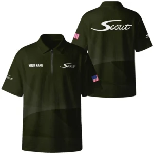 Scout Exclusive Logo Quilted Waffle Polo Shirt TTFSWPL081903SSZ Scout Waffle Polo