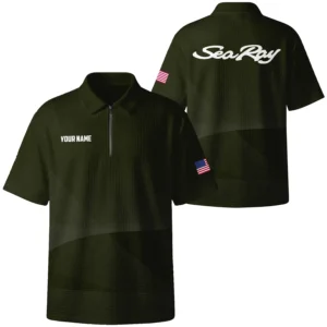 Sea Ray Exclusive Logo Quilted Waffle Polo Shirt TTFSWPL081903SYZ Sea Ray Waffle Polo