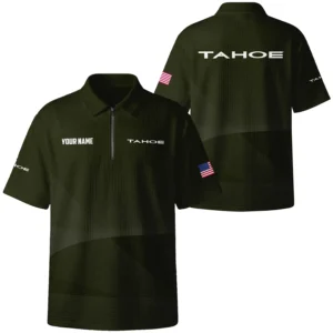 Tahoe Exclusive Logo Quilted Waffle Polo Shirt TTFSWPL081903TAZ Tahoe Waffle Polo