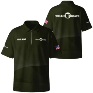 Willie Exclusive Logo Quilted Waffle Polo Shirt TTFSWPL081903WIZ Willie Waffle Polo