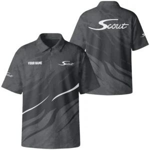 Scout Exclusive Logo Quilted Waffle Polo Shirt TTFSWPL081906SSZ Scout Waffle Polo