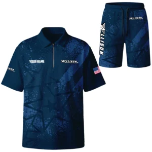 Allison Exclusive Logo Waffle Polo and Shorts Set TTFSWPLS081501ALZ Allison Waffle Polo