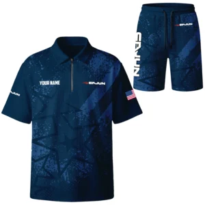 Cajun Exclusive Logo Waffle Polo and Shorts Set TTFSWPLS081501CJZ Cajun Waffle Polo