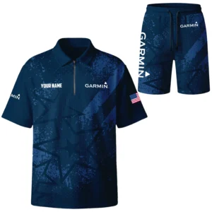 Garmin Exclusive Logo Waffle Polo and Shorts Set TTFSWPLS081501GZ Garmin Waffle Polo
