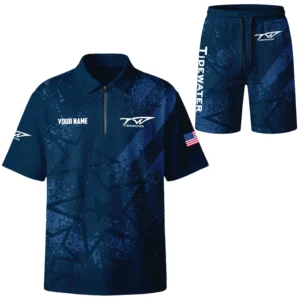 Tidewater Exclusive Logo Waffle Polo and Shorts Set TTFSWPLS081501TWZ Tidewater Waffle Polo
