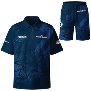 Willie Exclusive Logo Waffle Polo and Shorts Set TTFSWPLS081501WIZ Willie Waffle Polo
