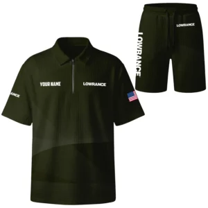 Lowrance Exclusive Logo Waffle Polo and Shorts Set TTFSWPLS081503LZ