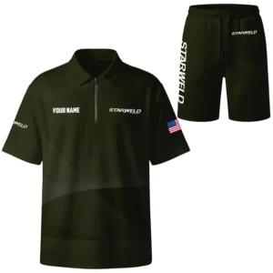 Starweld Exclusive Logo Waffle Polo and Shorts Set TTFSWPLS081503SWZ