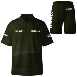 Yamaha Exclusive Logo Waffle Polo and Shorts Set TTFSWPLS081503YZ
