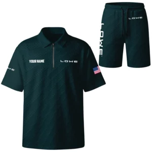 Lowe Exclusive Logo Waffle Polo and Shorts Set TTFSWPLS081504LWZ