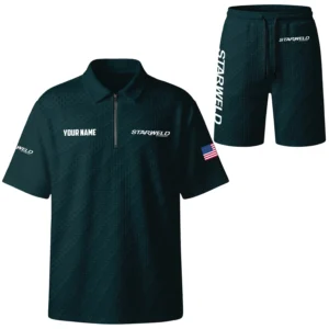 Starweld Exclusive Logo Waffle Polo and Shorts Set TTFSWPLS081504SWZ