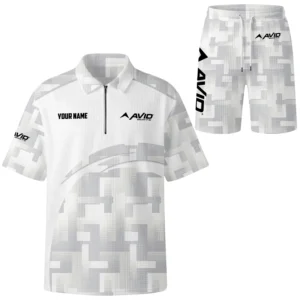 Avid Exclusive Logo Waffle Polo and Shorts Set TTFSWPLS081505AVZ