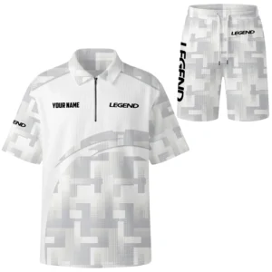 Legend Bass Boat Exclusive Logo Waffle Polo and Shorts Set TTFSWPLS081505LEBZ