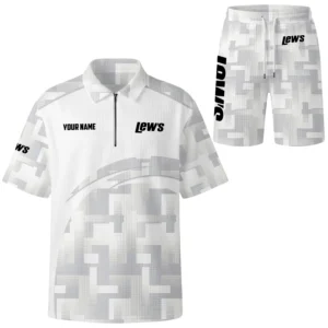Lew's Exclusive Logo Waffle Polo and Shorts Set TTFSWPLS081505LSZ