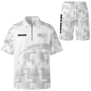 Sea Hunt Exclusive Logo Waffle Polo and Shorts Set TTFSWPLS081505SEZ