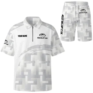 Sea Fox Exclusive Logo Waffle Polo and Shorts Set TTFSWPLS081505SFZ