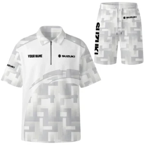 Suzuki Exclusive Logo Waffle Polo and Shorts Set TTFSWPLS081505SUZ