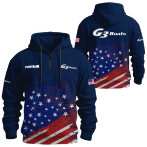G3 Exclusive Logo Waffle Quarter-zip Hoodie TTFSWQH3D081912AG3Z Hoodie