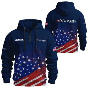 Vexus Exclusive Logo Waffle Quarter-zip Hoodie TTFSWQH3D081912AVBZ Hoodie