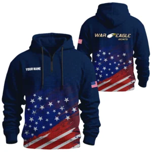 War Eagle Exclusive Logo Waffle Quarter-zip Hoodie TTFSWQH3D081912AWEZ Hoodie