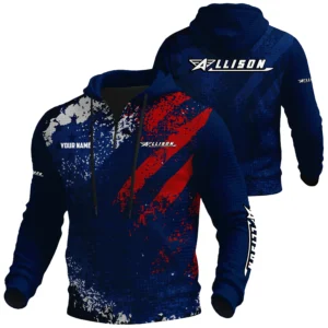 Allison Exclusive Logo Waffle Quarter-zip Hoodie TTFSWQH3D081918ALZ Hoodie